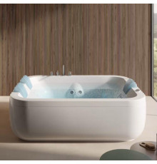 Гидромассажная ванна, Jacuzzi, Aquasoul Extra, шгв 1900*1500*600, Rainbow + Clean System + смеситель, цвет-белый