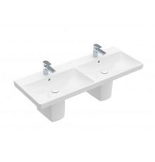 Раковина, Villeroy&Boch, Avento, шг 1200*470, отверстия для смесителя-1, CeramicPlus, цвет-альпийский белый