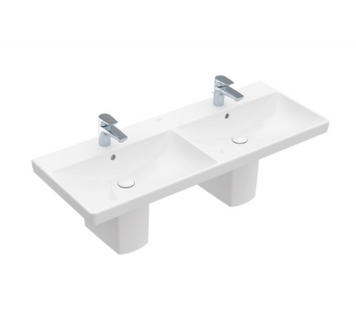 Раковина, Villeroy&Boch, Avento, шг 1200*470, отверстия для смесителя-1, CeramicPlus, цвет-альпийский белый