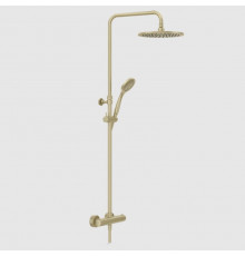Душевая стойка, Gessi, Minimalistic shower, цвет-Brushed Brass PVD