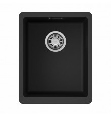 Мойка, OMOIKIRI, Kata, шгв 340*420*220, отверстия для смесителя-отсутствуют, цвет-чёрный