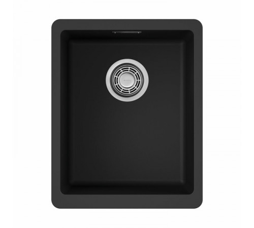Мойка, OMOIKIRI, Kata, шгв 340*420*220, отверстия для смесителя-отсутствуют, цвет-чёрный