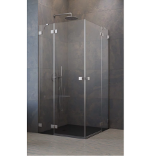 Дверь, Radaway, Essenza Pro KDD, шв 800*2000, петли-слева, никель брашированный, цвет стекла-прозрачный, Easy Clean