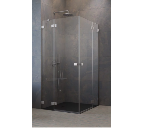 Дверь, Radaway, Essenza Pro KDD, шв 800*2000, петли-справа, никель брашированный, цвет стекла-прозрачный, Easy Clean