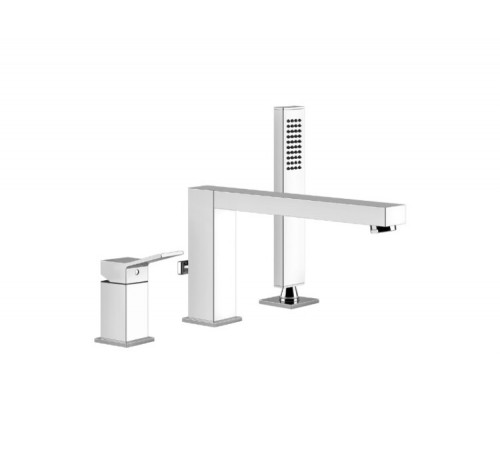 Смеситель для ванны и душа, Gessi, Rettangolo K, цвет-Finox