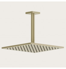 Верхний душ, Gessi, Rilievo, 250*250, цвет-Brushed Brass PVD