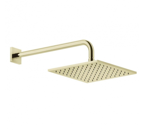 Верхний душ, Gessi, Rilievo, 250*250, цвет-Brass PVD