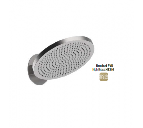 Верхний душ, Almar, 316 Stalnless Steel, 232*232, цвет-High Brass Brushed PVD (Товар заказной, возврату не подлежит)