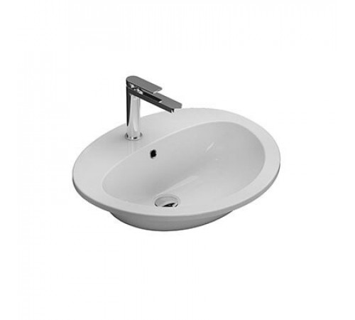 Раковина, Globo, MINORI, шгв 560*485*200, отверстия для смесителя-1, CERASLIDE, BATAFORM, цвет-белый
