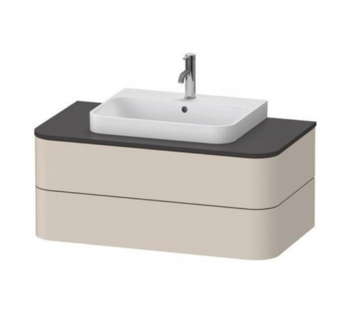 Тумба под раковину, Duravit, Happy D.2 Plus, шгв 1000*550*408, раковина-необходимо заказать, цвет-серо-коричневый суперматовый