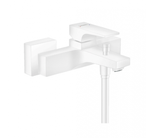 Смеситель для ванны и душа, Hansgrohe, Metropol, цвет-белый матовый