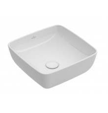 Раковина, Villeroy&Boch, Artis, шгв 410*410*130, отверстия для смесителя-отсутствуют, цвет-альпийский белый
