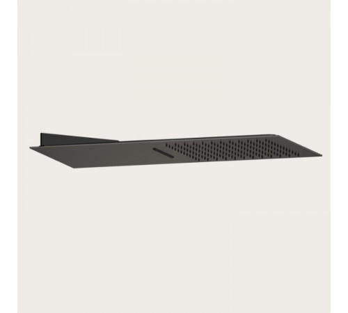 Душевая система, Gessi, Tremillimetri, 300*300, цвет-Black Metal Brushed PVD