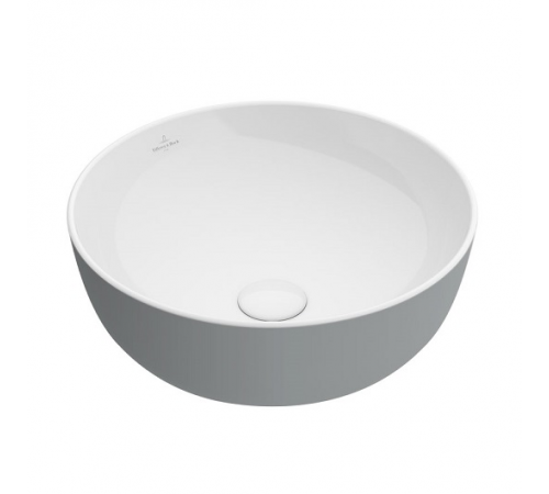 Раковина, Villeroy&Boch, Artis, шгв 430*430*130, отверстия для смесителя-отсутствуют, цвет снаружи/внутри-French Linen/белый