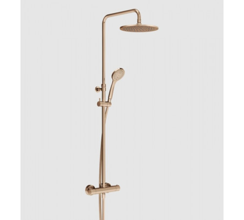 Душевая стойка, Gessi, Minimalistic shower, цвет-Copper PVD