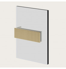 Фиксатор для стекла, Gessi, Shower G Swing System Rigato, цвет-Brushed Brass PVD