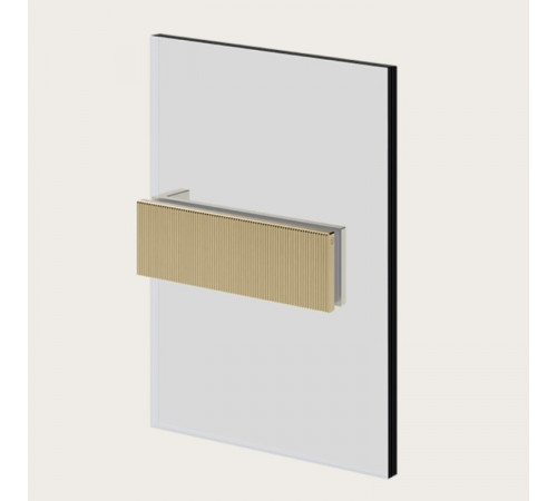 Фиксатор для стекла, Gessi, Shower G Swing System Rigato, цвет-Brushed Brass PVD