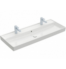 Раковина, Villeroy&Boch, Collaro, шгв 1200*470*160, отверстия для смесителя-2, CeramicPlus, цвет-камень белый
