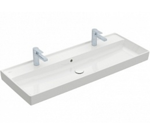 Раковина, Villeroy&Boch, Collaro, шгв 1200*470*160, отверстия для смесителя-2, цвет-альпийский белый