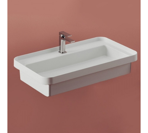 Раковина, Artceram, Fuori scala, шгв 805*455*155, отверстия для смесителя-1, цвет-белый глянцевый (Товар заказной, возврату не подлежит)