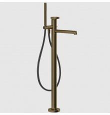 Смеситель для ванны и душа, Gessi, Anello, напольный, цвет-Antique Brass