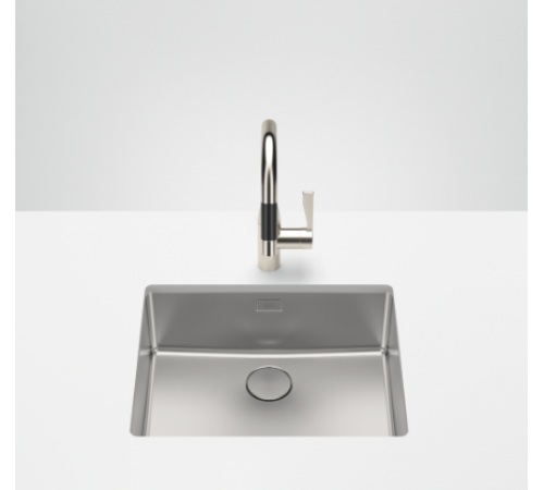 Мойка, Dornbracht, шгв 540*440*196, отверстия для смесителя-отсутствуют, цвет-сталь