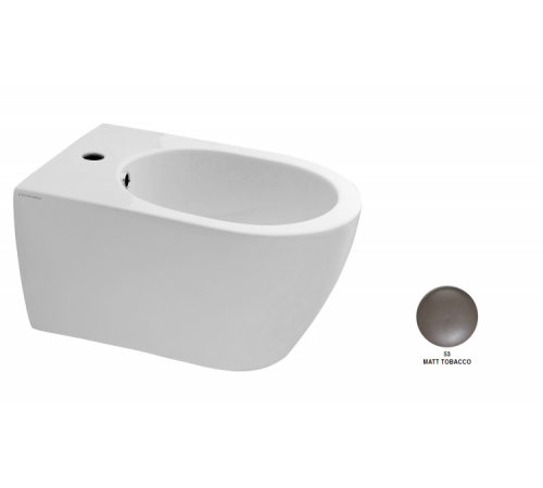 Биде, Scarabeo, Glam, подвесной, шгв 360*505*280, цвет-Tobacco matt
