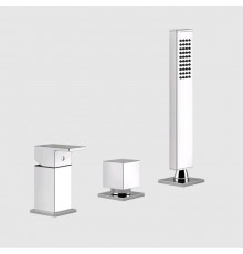 Смеситель для ванны и душа, Gessi, Rettangolo, на 2 потребителя, цвет-хром