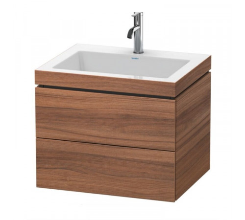 Тумба под раковину, Duravit, L-Cube, шгв 600*480*500, раковина-в комплекте, цвет-орех натуральный