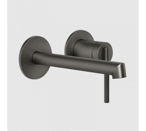 Смеситель для ванны и душа, Gessi, Ingranaggio, цвет-Black Metal Brushed PVD