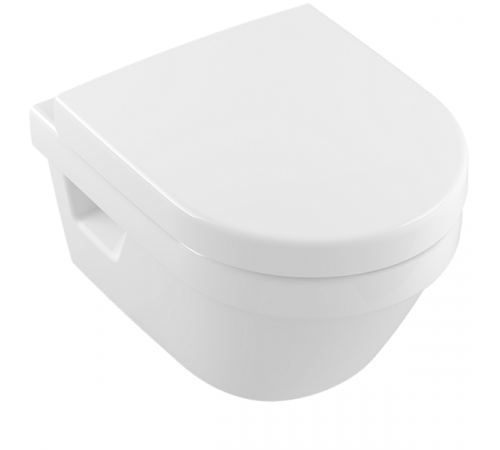 Унитаз подвесной, Villeroy&Boch, Architectura, шгв 350*480*340, CeramicPlus, цвет-альпийский белый