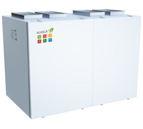RR3000V EC E, Вентиляционная установка Alasca RR с роторным рекуператором