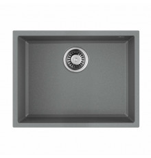 Мойка, OMOIKIRI, Tedori, шгв 550*420*220, отверстия для смесителя-отсутствуют, цвет-Leningrad grey
