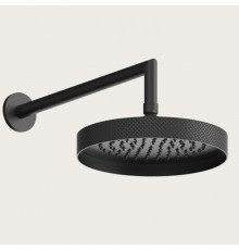 Верхний душ, Gessi, Anello, Diamantao,  218*218, цвет-черный матовый (старый арт. 63448/299)