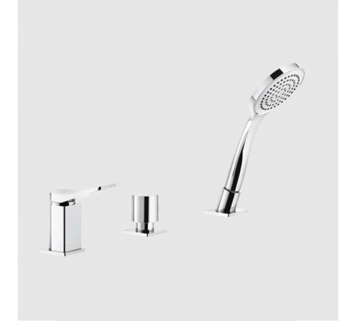 Смеситель для ванны и душа, Gessi, Rilievo, цвет-хром