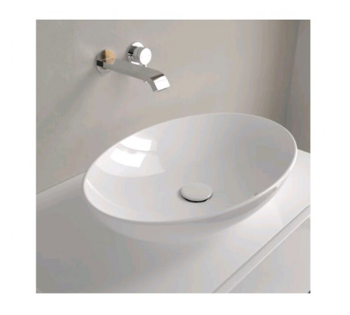 Раковина, Villeroy&Boch, Loop&Friends, шгв 560*380*120, отверстия для смесителя-отсутствуют, цвет-альпийский белый (белый Alpin)
