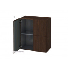 Шкаф-пенал, Duravit, L-Cube, шгв 700*363*800, петли-слева/справа, цвет-орех брашированный