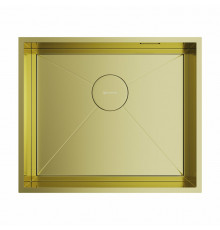 Мойка, OMOIKIRI, Kasen, шгв 530*450*175, отверстия для смесителя-отсутствуют, цвет-светлое золото