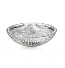 Раковина, 3SC, Elegance, шгв 435*435*160, отверстия для смесителя-отсутствуют, цвет-прозрачный хрусталь/фурнитура-Gold Polished 24Kt