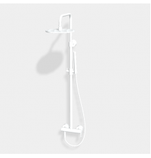 Душевая стойка, Fima Carlo Frattini, Shower column, цвет-белый матовый