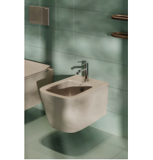 Биде, Artceram, A16, подвесной, шгв 360*525*290, Saniglaze, цвет-Brown matera (Товар заказной, возврату не подлежит)
