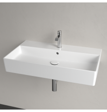 Раковина, Villeroy&Boch, Memento 2.0, шгв 800*470*140, отверстия для смесителя-1 сквозное, 2 промаркированных, цвет-альпийский белый
