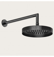 Верхний душ, Gessi, Anello, Diamantao, 218*218, цвет-Black Metal PVD
