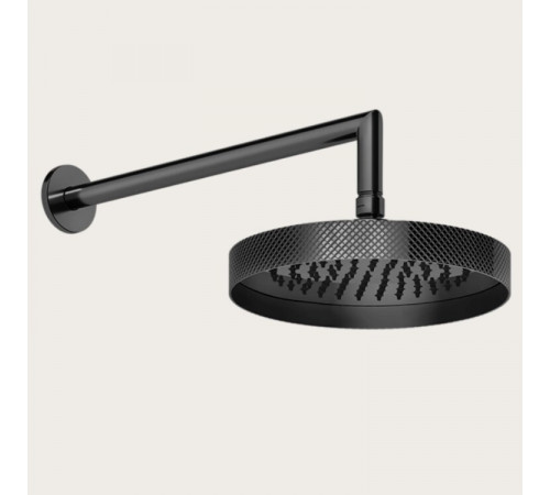 Верхний душ, Gessi, Anello, Diamantao, 218*218, цвет-Black Metal PVD