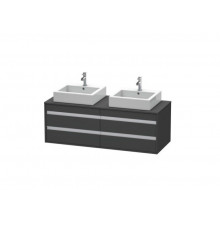 Тумба под раковину, Duravit, Ketho, шгв 1400*550*496, раковина-необходимо заказать, цвет-графит матовый