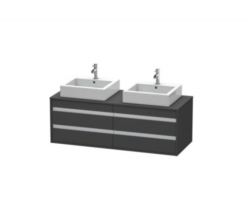 Тумба под раковину, Duravit, Ketho, шгв 1400*550*496, раковина-необходимо заказать, цвет-графит матовый