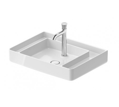 Раковина, Duravit, Bento Starck Box, шгв 650*480*190, отверстия для смесителя-1, HygieneGlaze, цвет-белый