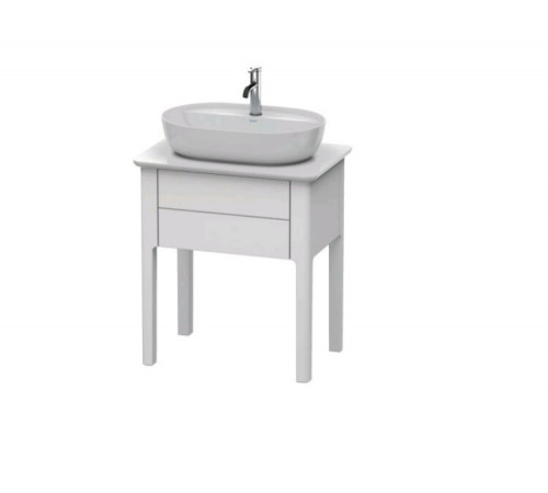 Тумба для консоли, Duravit, Luv, шгв 688*450*743, раковина-необходимо заказать, цвет-скандинавский белый шелковисто-матовый