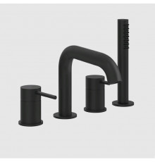 Смеситель для ванны и душа, Gessi, 316 Bath-Shower, цвет-черный матовый