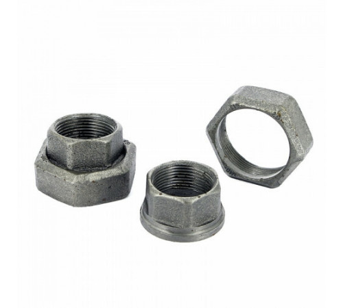 Комплект (2 шт) разъёмных соединений с уплотнением 1"x1 1/2" ВР (чугун)